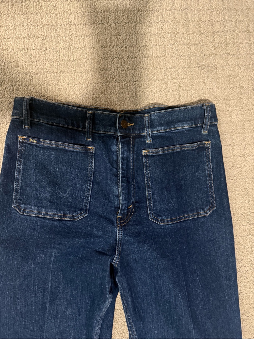 Polo by Ralph Lauren Dark Blue Wide-Leg Jeans - Picture 4 of 6